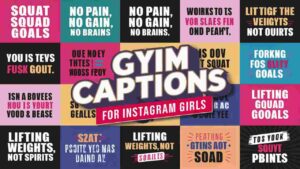 Funny Gym Captions for Instagram Girls