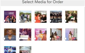 Select Media for Order