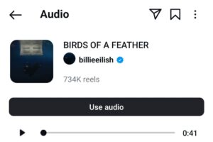 Trending Songs on Instagram Reels Today Birds of a Feather