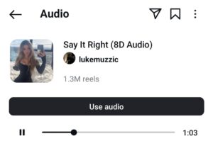 Trending Audio on Instagram Say It Right