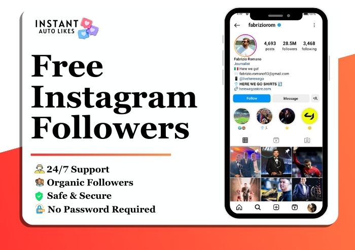 get Free instagram followers